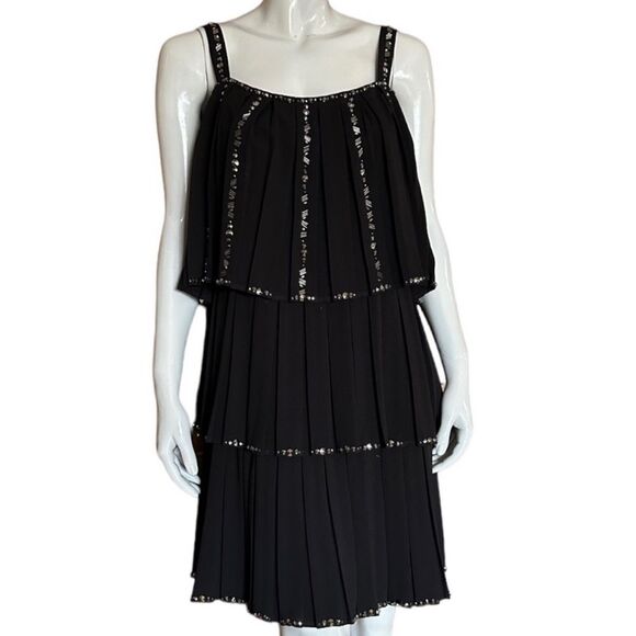 TED BAKER Cocktail Dress Meltea Sparkly Tiered Dress • NEW WITH TAGS • - Picture 6 of 11